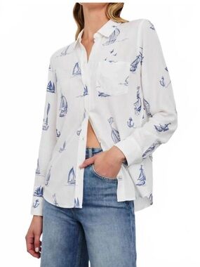 Rails Kathryn Blouse - Sailboats ⛵️